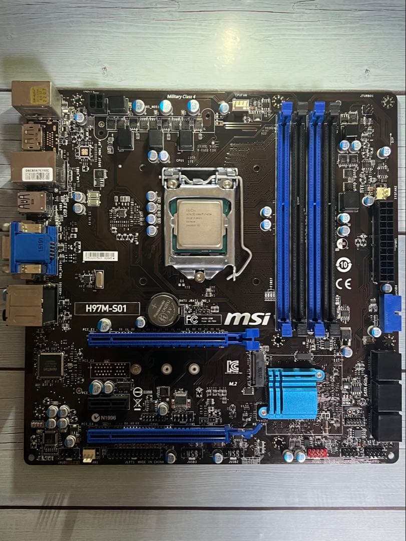 【動作確認済】i7-4790 + H97M-S01 + 16GB 実働セット