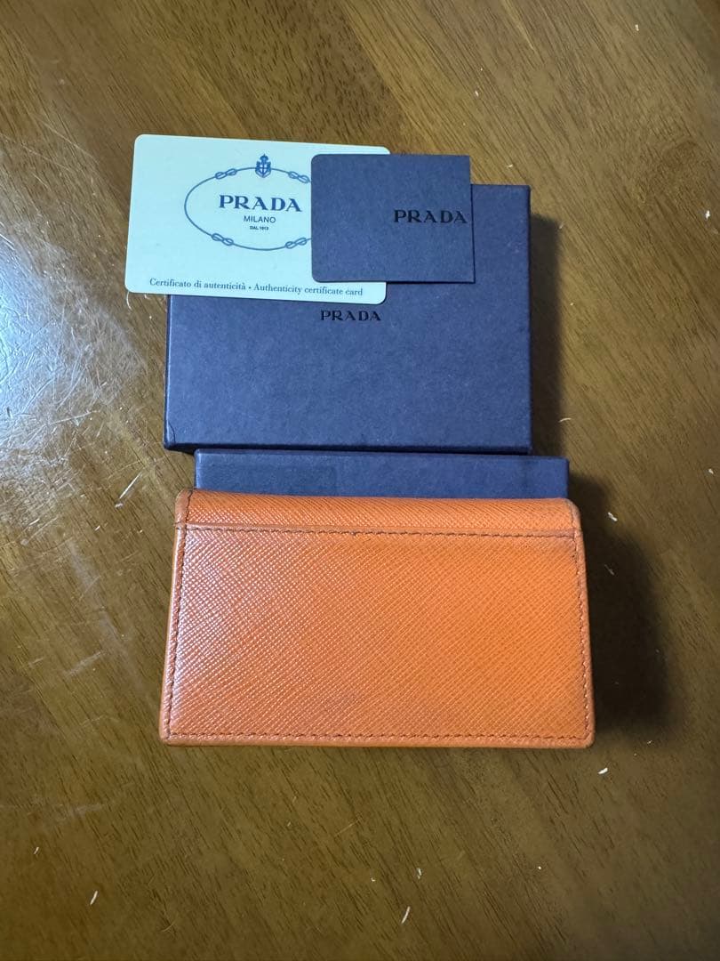 小物 PRADA SAFFIANO LEATHER CARDHOLDER
