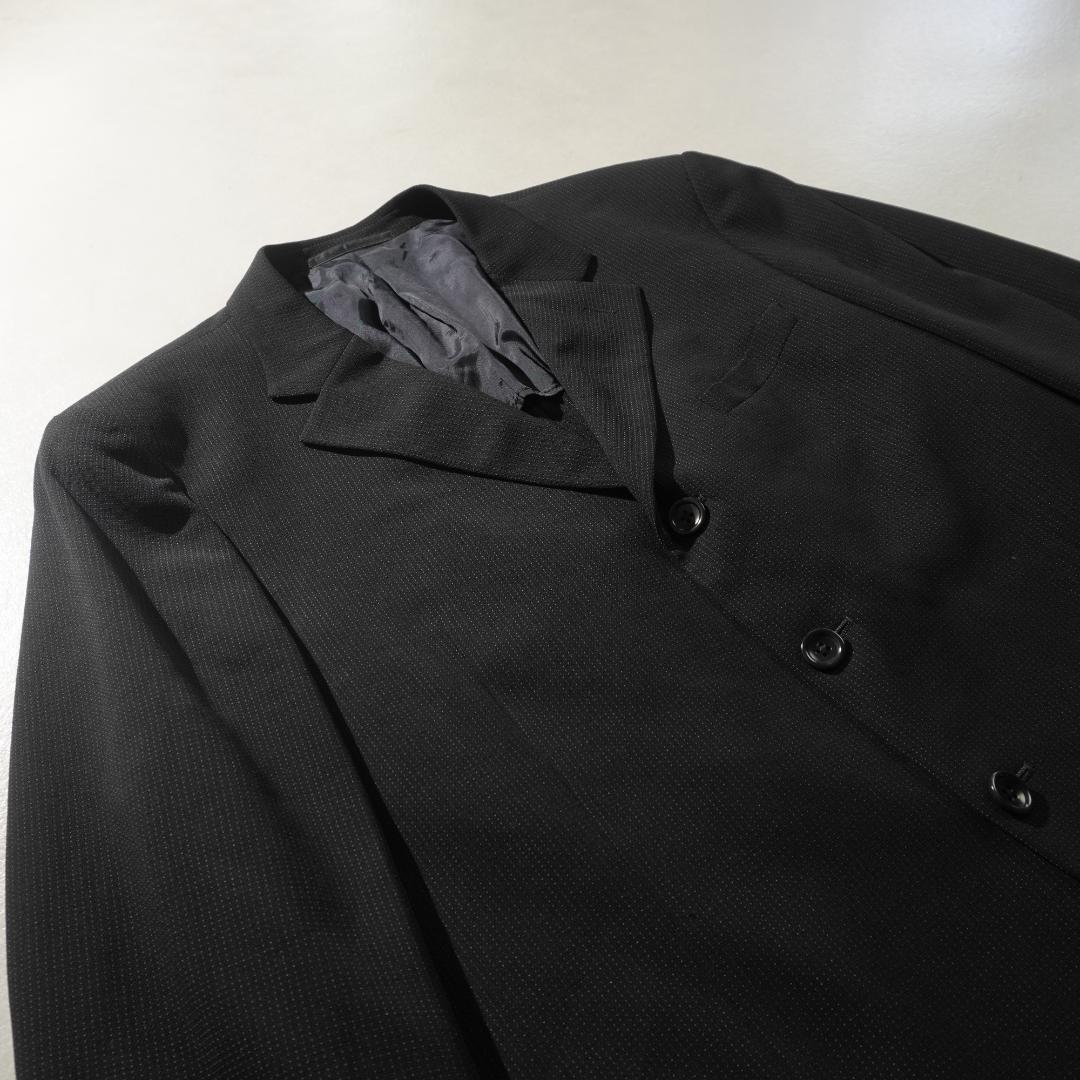 ARMANI COLLEZIONI ドット柄テーラードジャケット 黒/CZ64