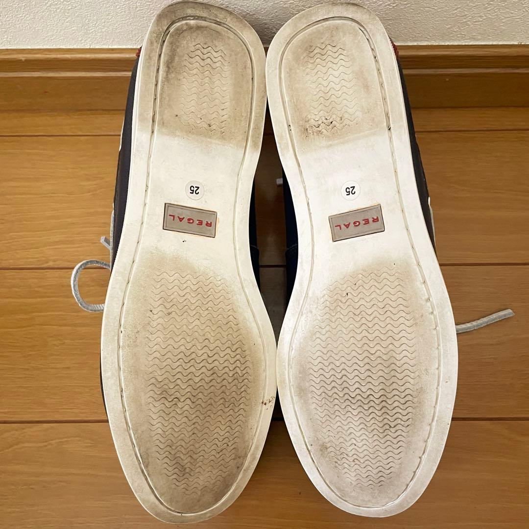 超美品 リーガル REGAL 55TR デッキシューズ レザー 25EE