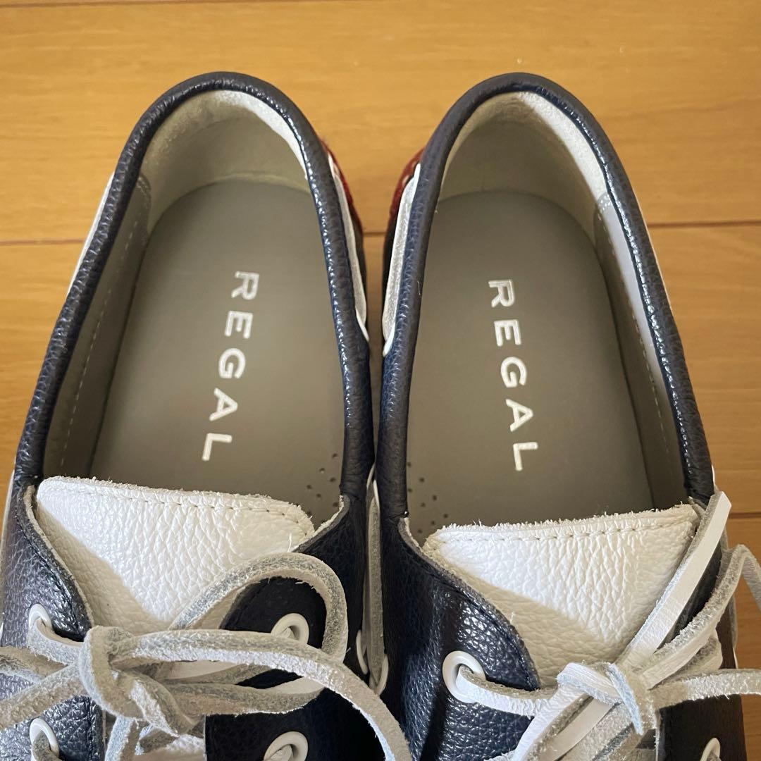 超美品 リーガル REGAL 55TR デッキシューズ レザー 25EE