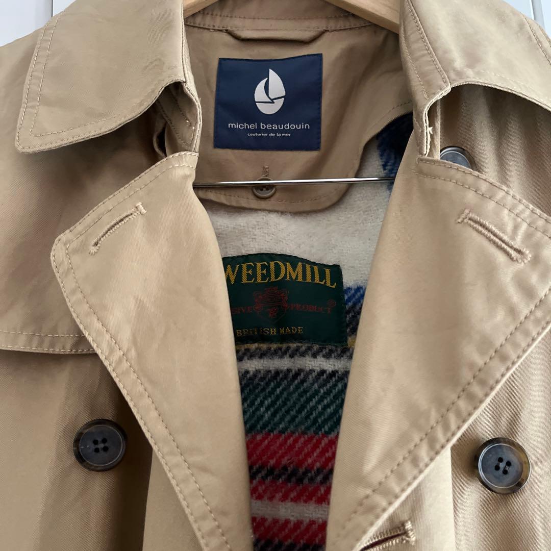michel beaudouin トレンチコートTWEEDMILL