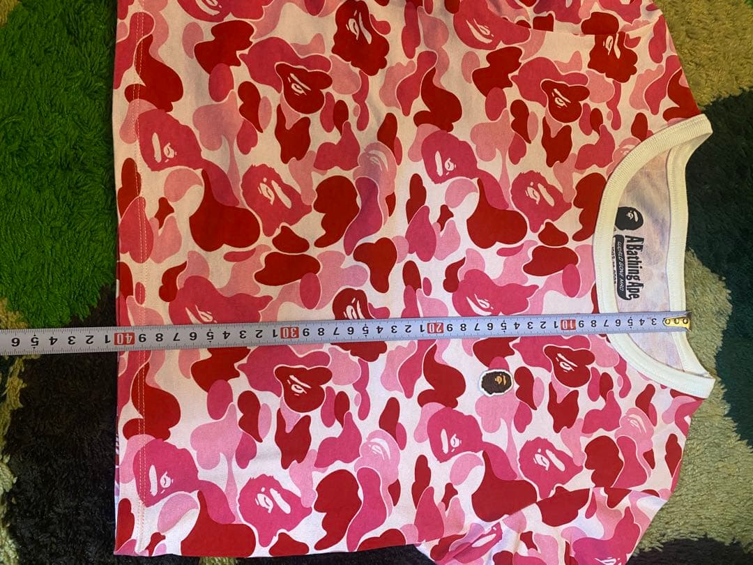 トップス Bape Abc Camo Body Con Mini Tee S Pink