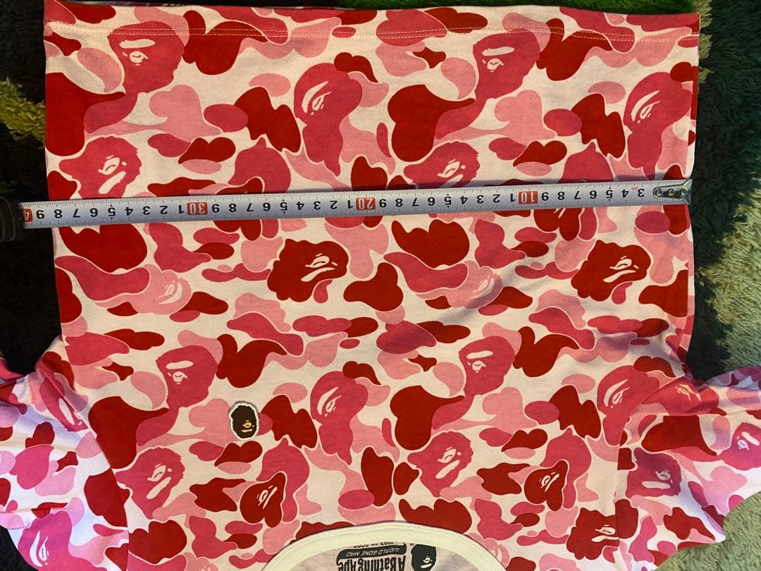 トップス Bape Abc Camo Body Con Mini Tee S Pink