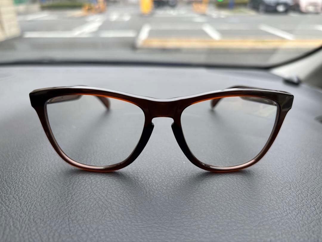 OAKLEY サングラス フロッグスキン FROGSKINS ブラウン　度なし