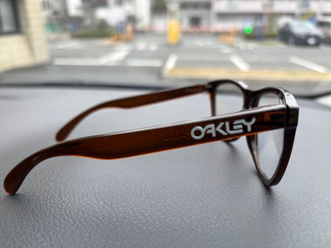 OAKLEY サングラス フロッグスキン FROGSKINS ブラウン　度なし
