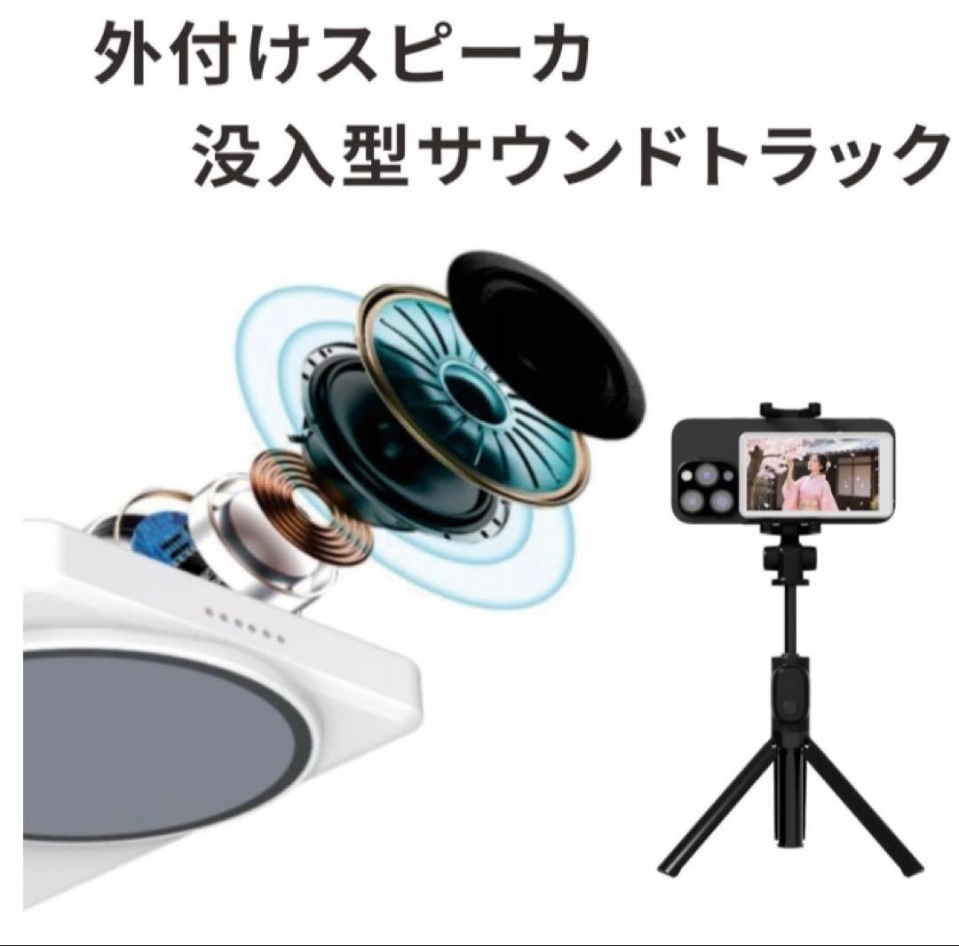 自撮りモニター 外付けスピーカー スマホ自撮り 軽量 スマホ自撮りモニター