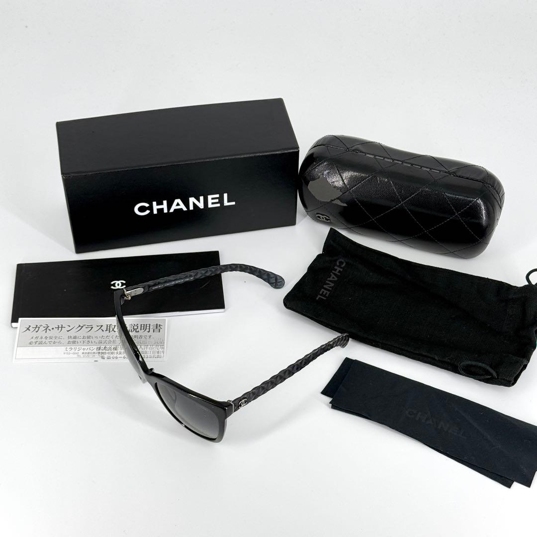 CHANEL サングラス 5288-Q-A マトラッセ ココマーク ブラック