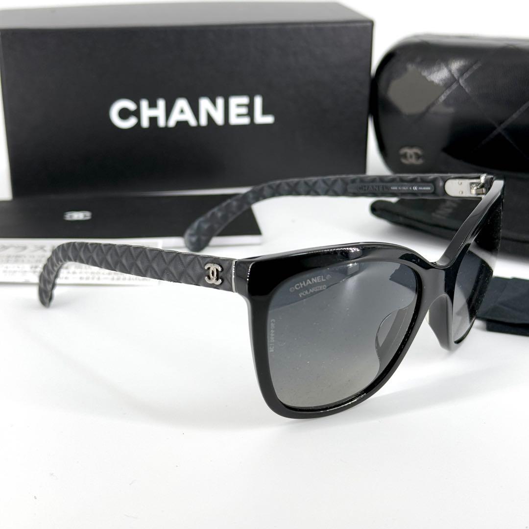 CHANEL サングラス 5288-Q-A マトラッセ ココマーク ブラック