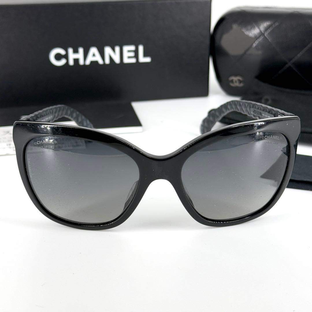 CHANEL サングラス 5288-Q-A マトラッセ ココマーク ブラック