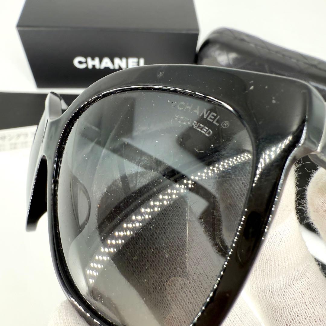 CHANEL サングラス 5288-Q-A マトラッセ ココマーク ブラック