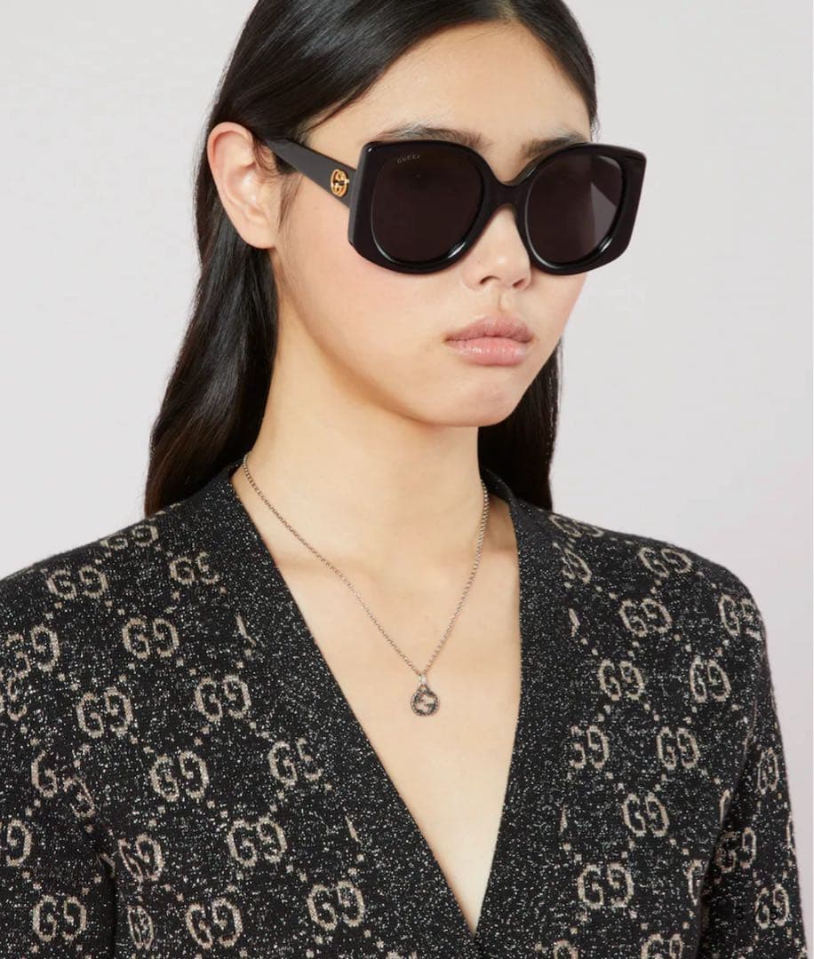 GUCCI インターロッキング　ペンダントネックレス