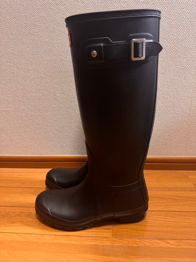 早い者勝ち‼️HUNTER ブラック 長靴　ブーツ 24-25cm