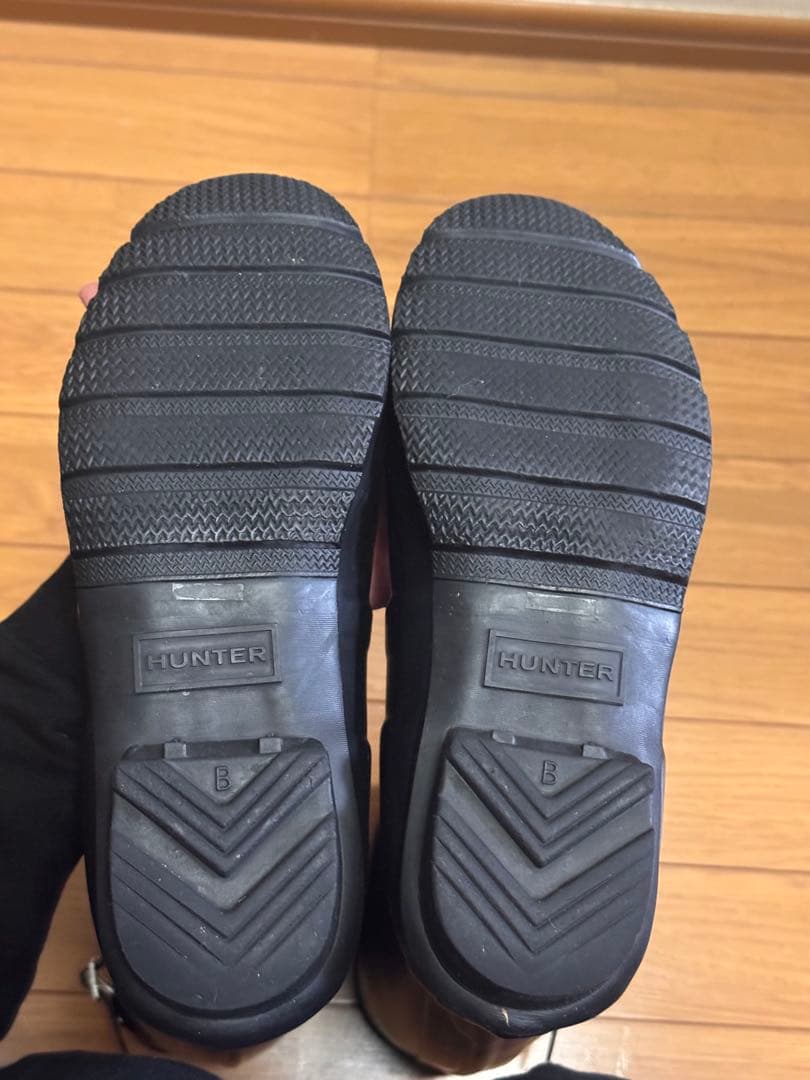 早い者勝ち‼️HUNTER ブラック 長靴　ブーツ 24-25cm
