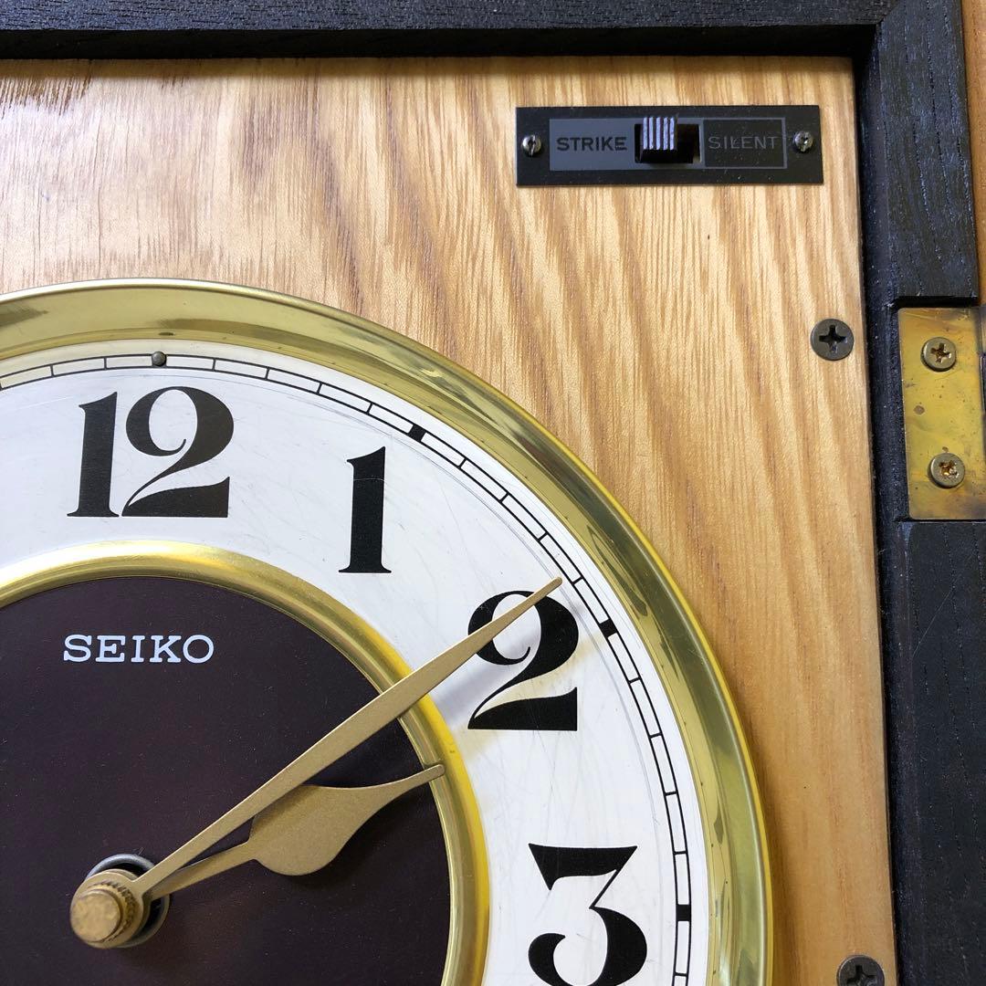 SEIKO 振り子付きクォーツ壁掛け時計