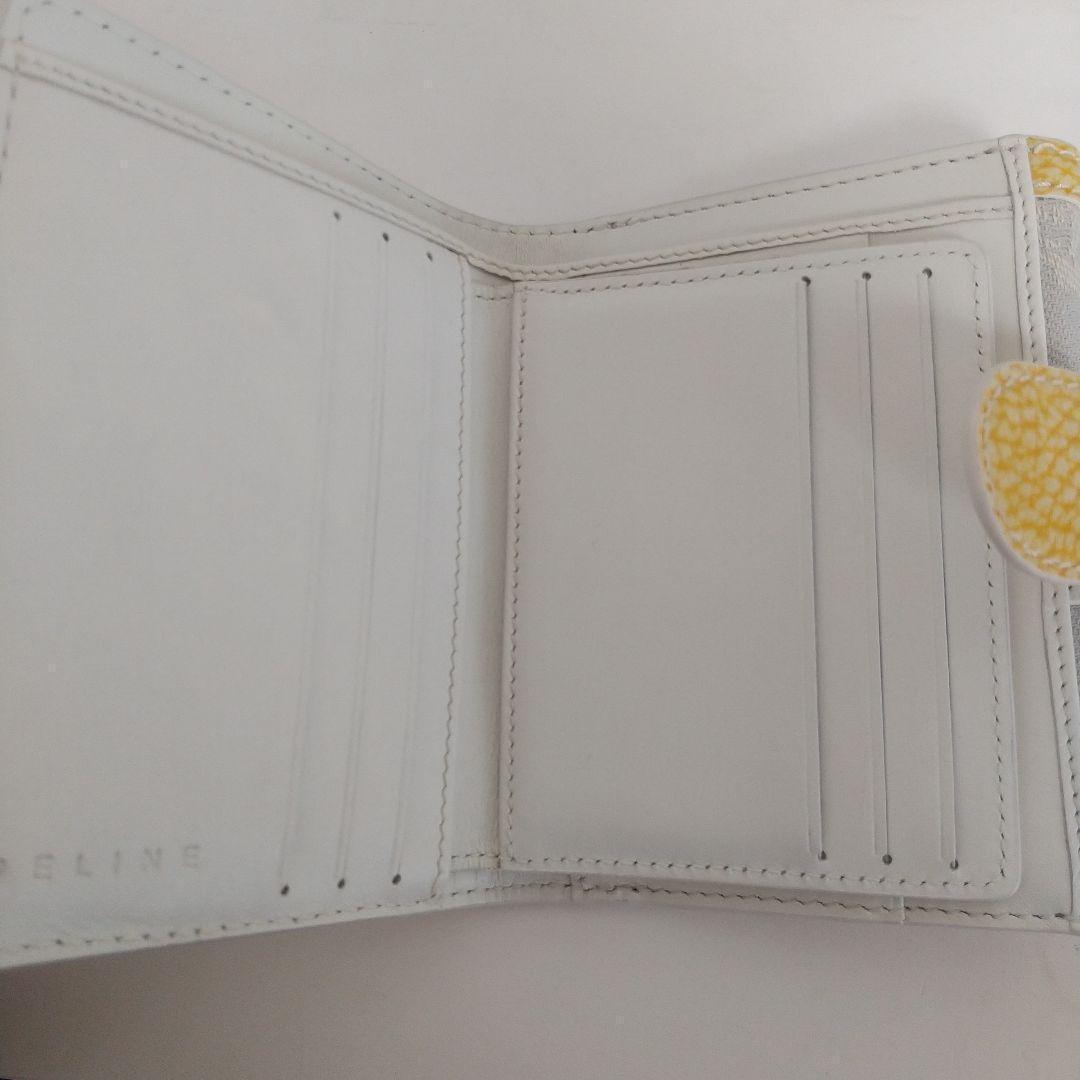 未使用　CELINE　セリーヌ　モノグラム 財布　キャンバス　二つ折り