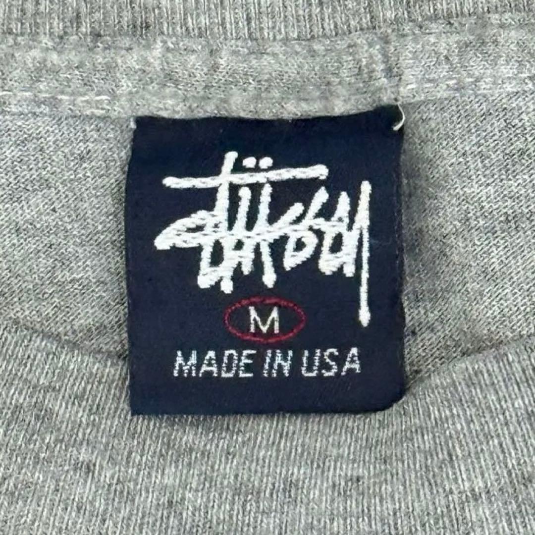【専用】に様 90s STUSSY グレー ロゴプリント Tシャツ