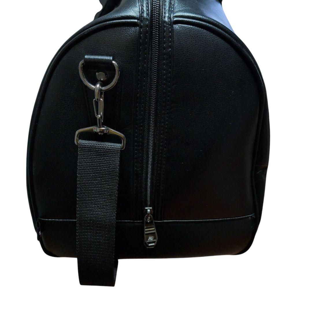 【値引可 送料無料】ニューバランス　ボストンバッグ　2way 黒　レザー　革