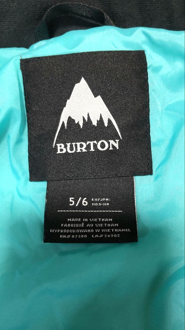 HAAchan　BURTON 子ども用スノーウェアつなぎ