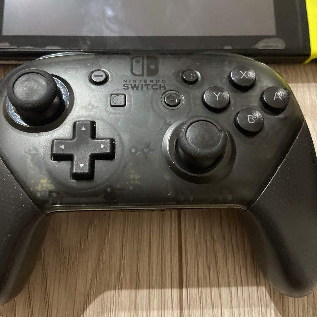 Nintendo Switch 青・黄 本体 ジャンク品　プロコントローラ