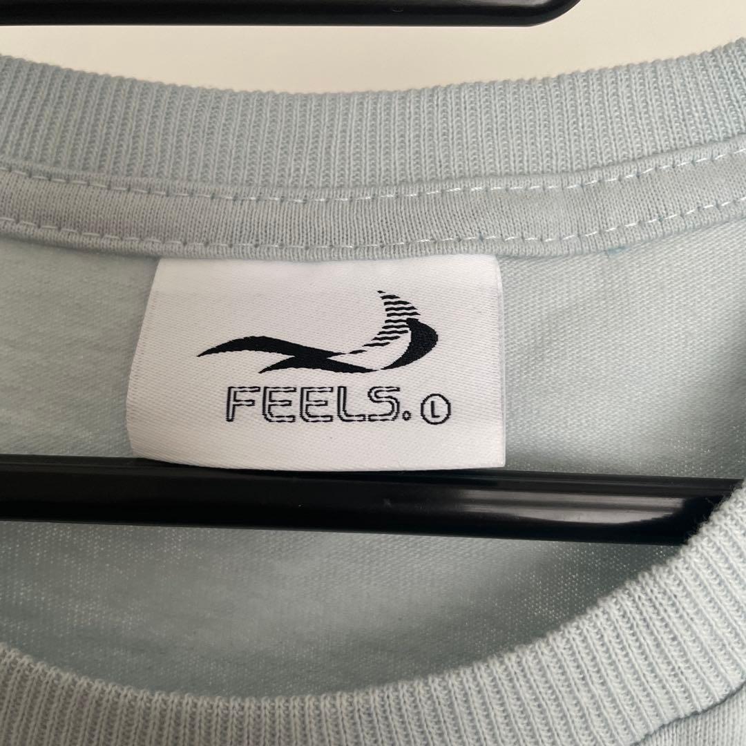 FEELS ライトブルー Tシャツ Lサイズ