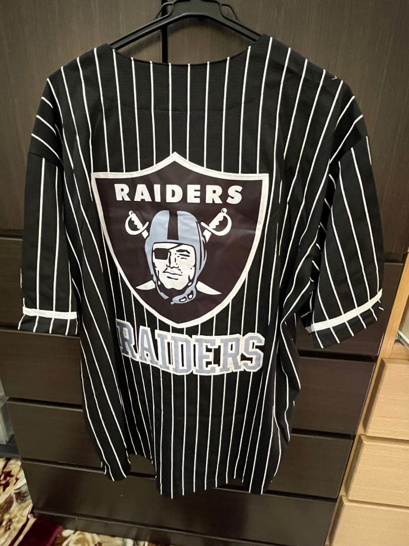 RAIDERS ストライプ 野球ユニフォームXL