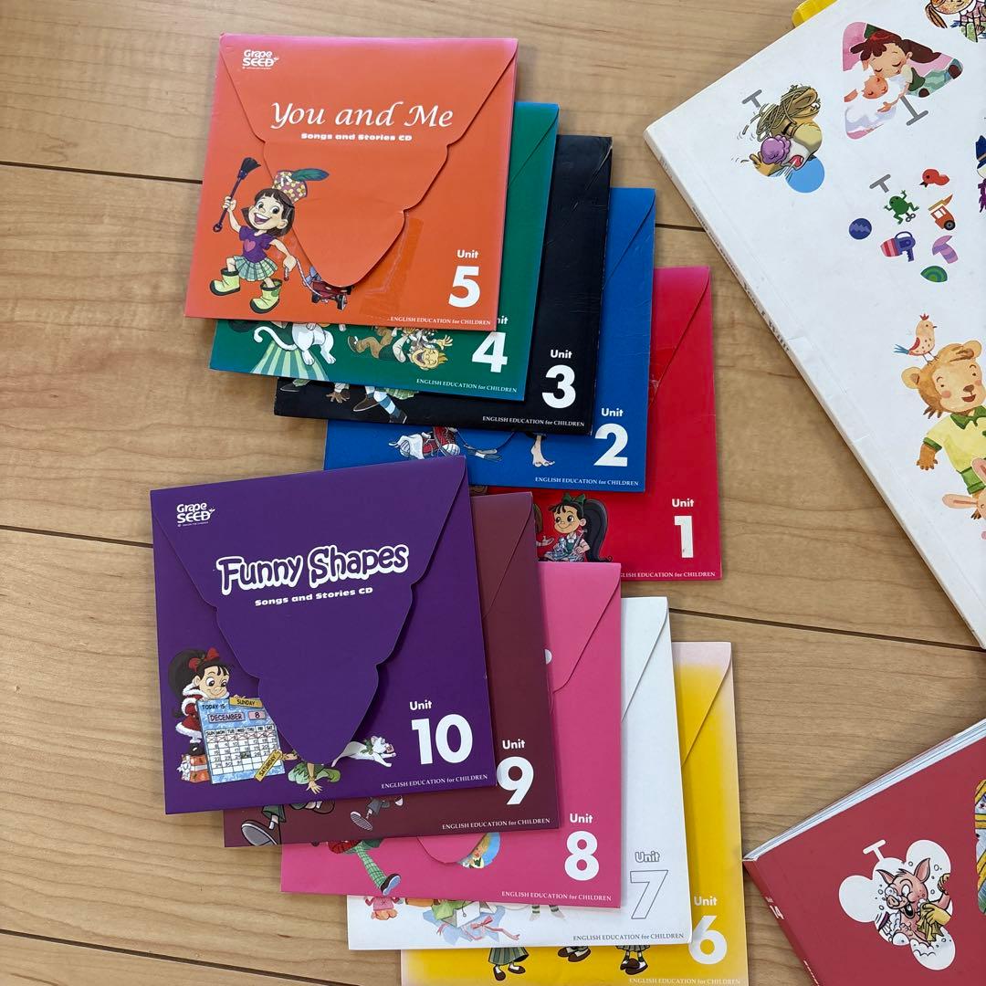 GrapeSEED グレープシード　1-14　子供向け英語学習教材　DVD CD