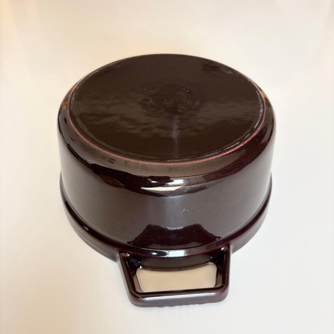 STAUBストウブ ピコ ココット ラウンド ダークブラウン 20cm 2.2L