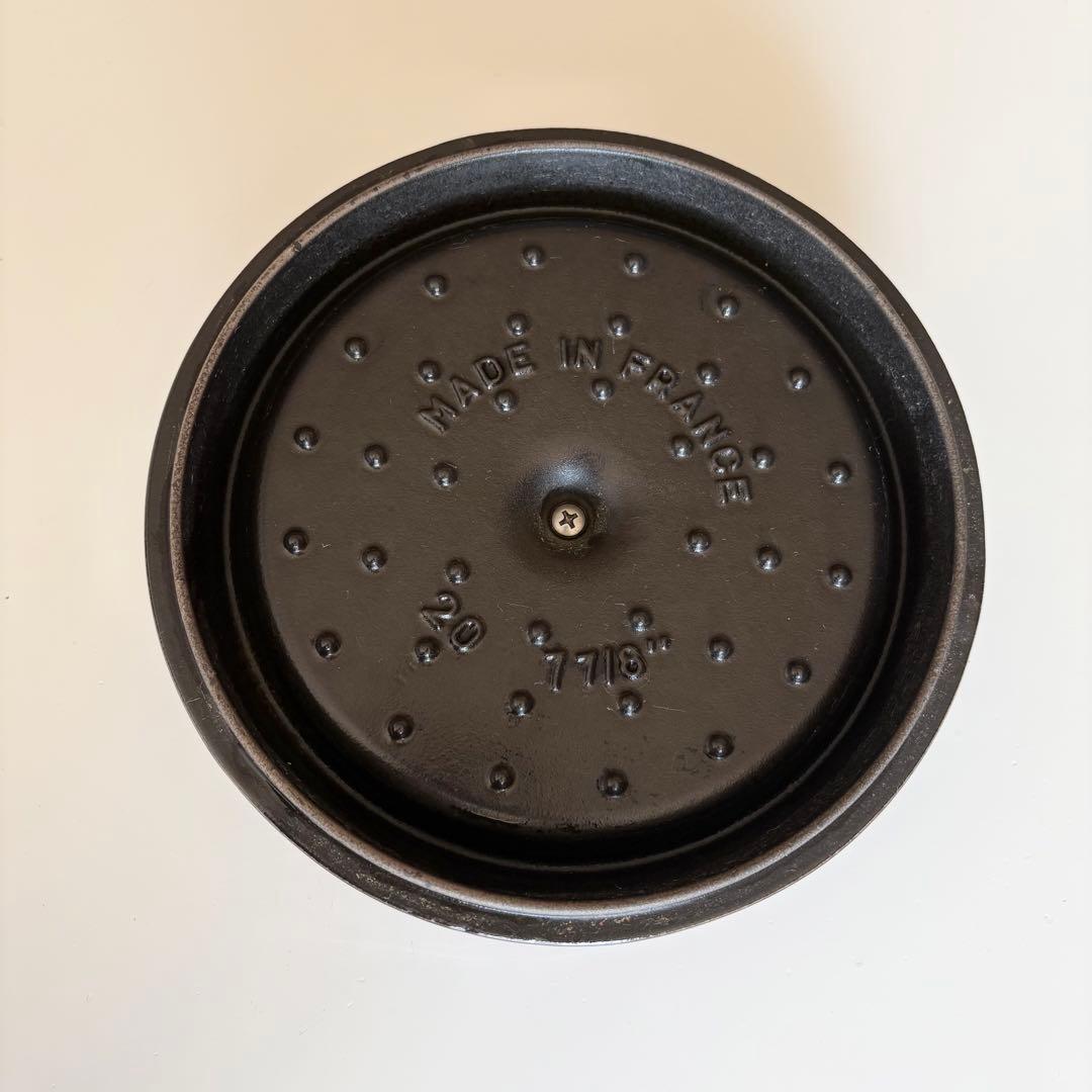 STAUBストウブ ピコ ココット ラウンド ダークブラウン 20cm 2.2L