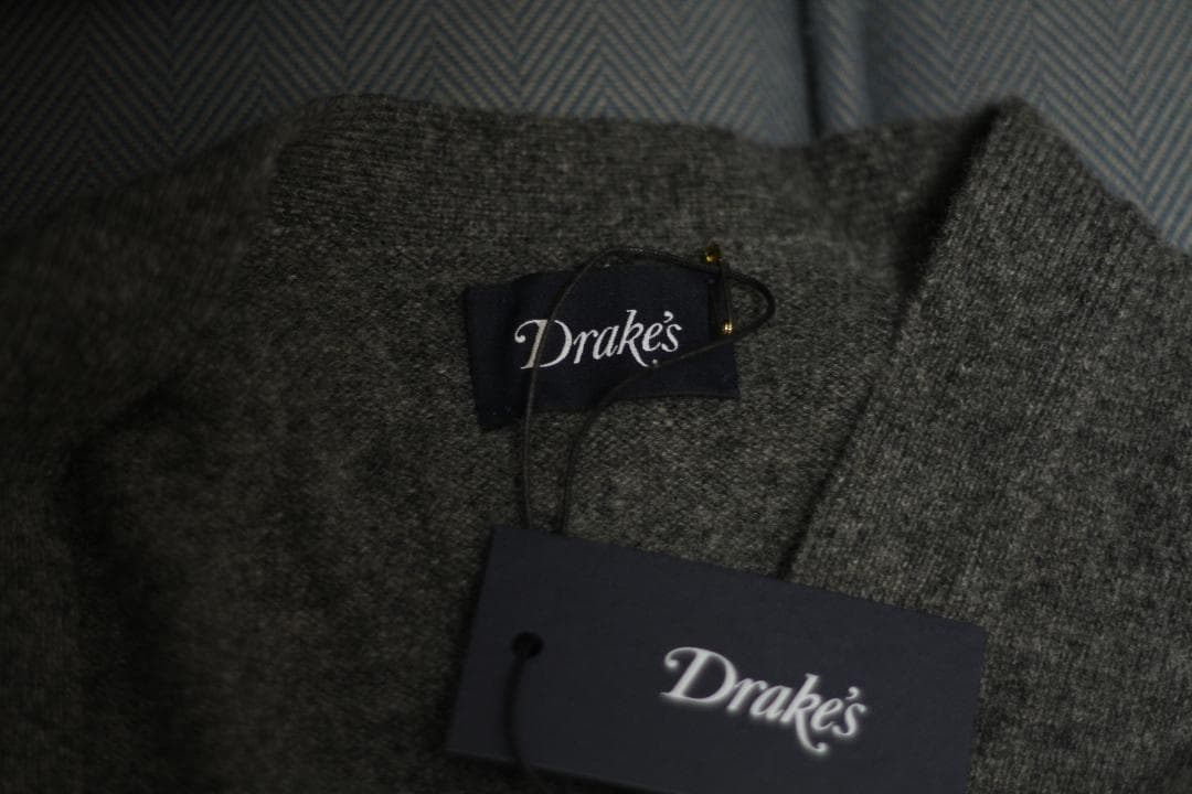 【未使用品/UK製】Drake's ウール ニットベスト WILLIAM 38