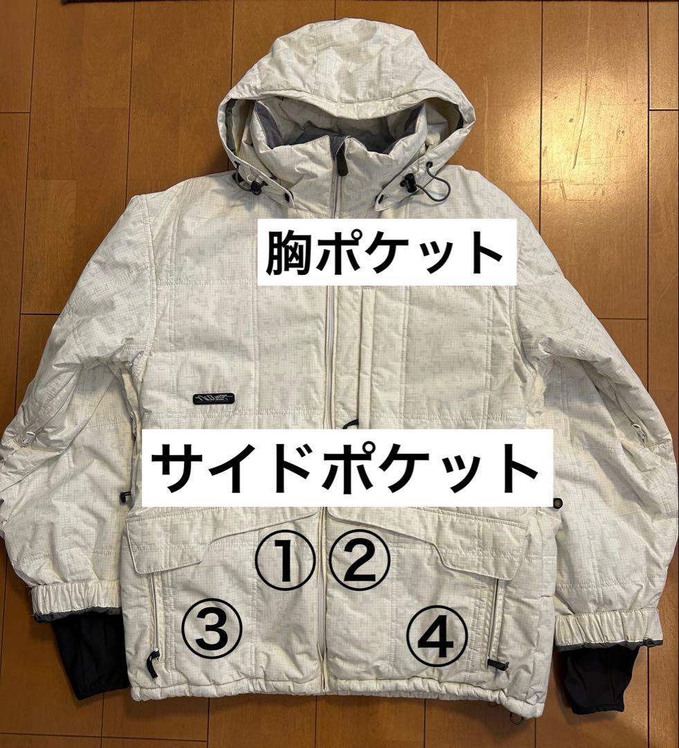 ワールドワイドガッシュ スノーボードウェア ホワイト XL