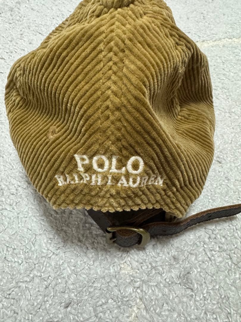【Sun】Ralph Lauren ワンポイントコーデュロイ キャップ