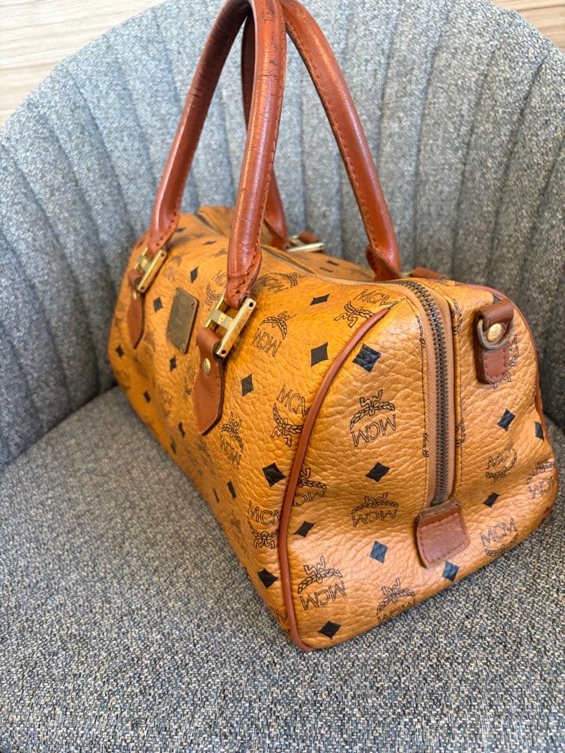 【人気】MCM エムシーエム ミニボストンバッグ ハンドバッグ ヴィセトス柄