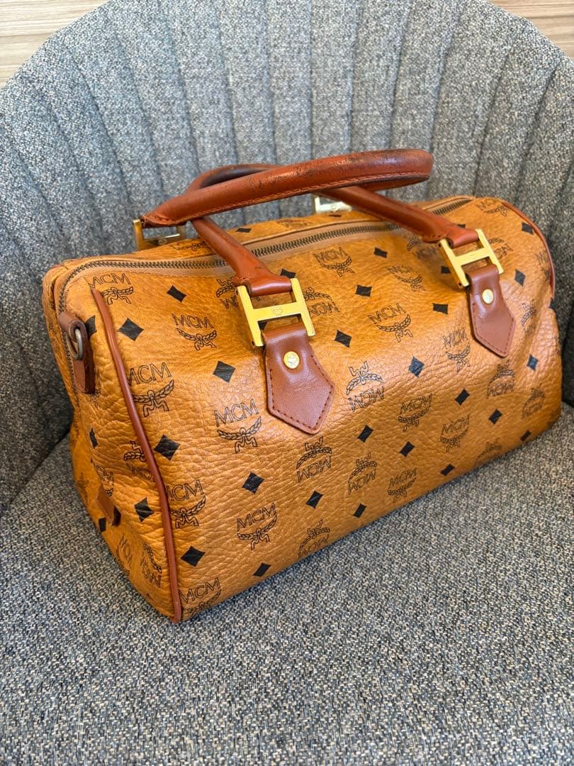 【人気】MCM エムシーエム ミニボストンバッグ ハンドバッグ ヴィセトス柄