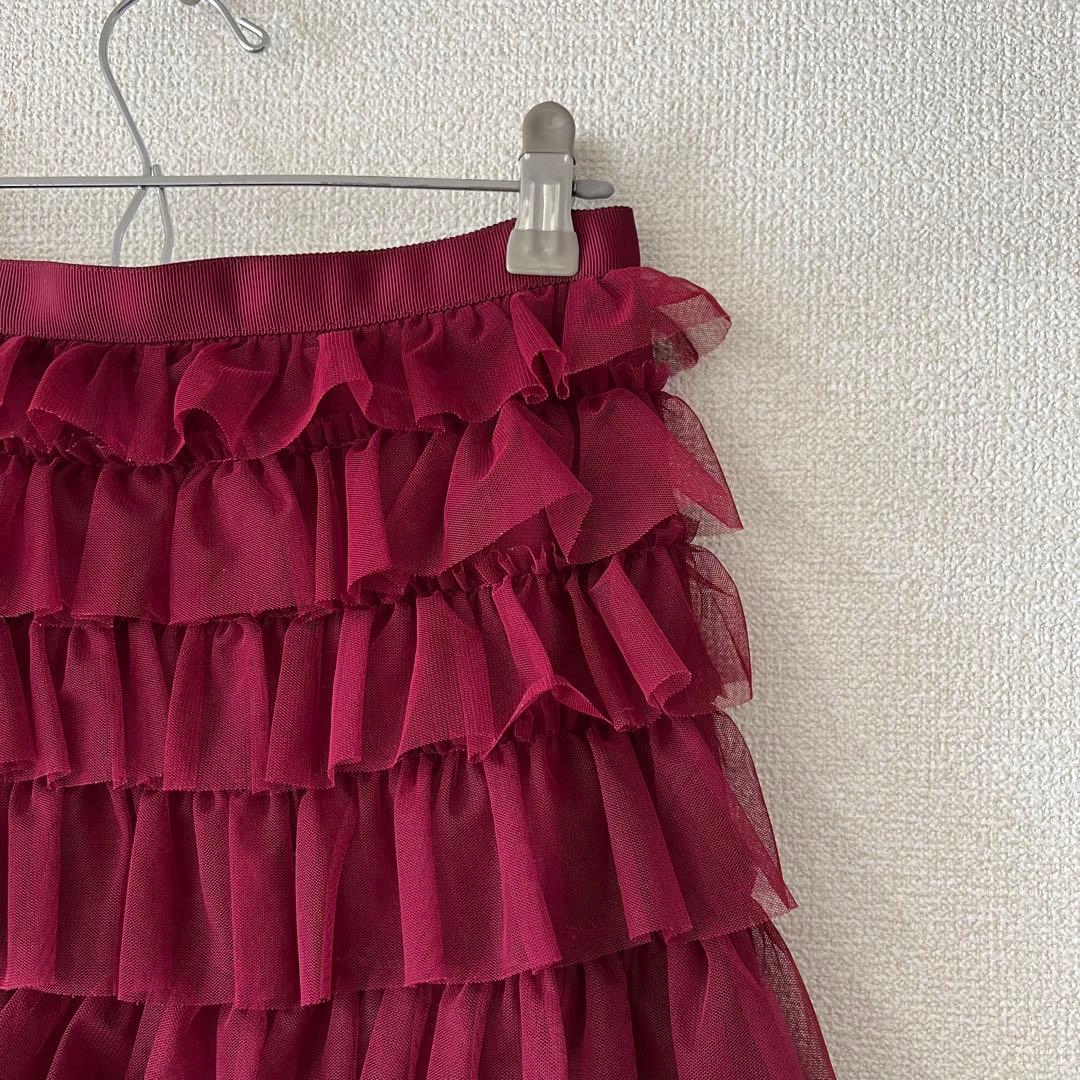 【LOULOU WILLOUGHBY】ティアードチュールスカート ￥41,800