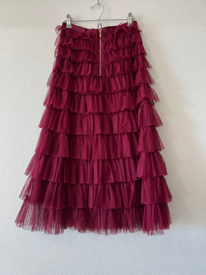 【LOULOU WILLOUGHBY】ティアードチュールスカート ￥41,800