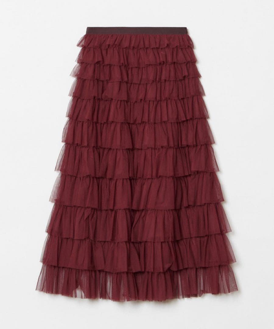 【LOULOU WILLOUGHBY】ティアードチュールスカート ￥41,800