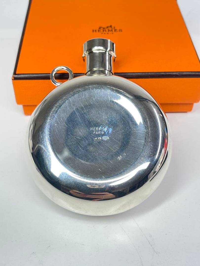 HERMES (エルメス )925スキットルウイスキーボトル