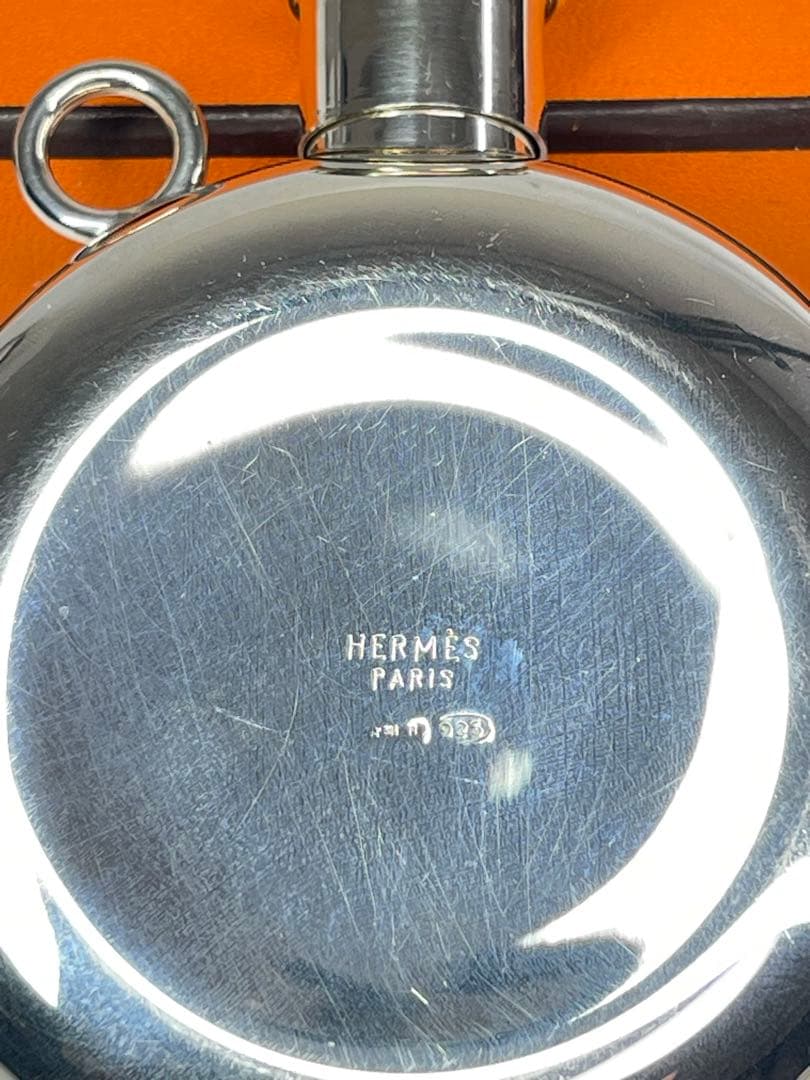 HERMES (エルメス )925スキットルウイスキーボトル