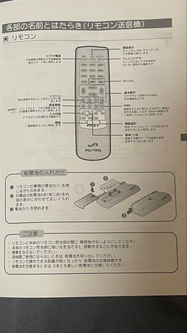 ビデオデッキ PASY AN-21MV VHSレコーダー