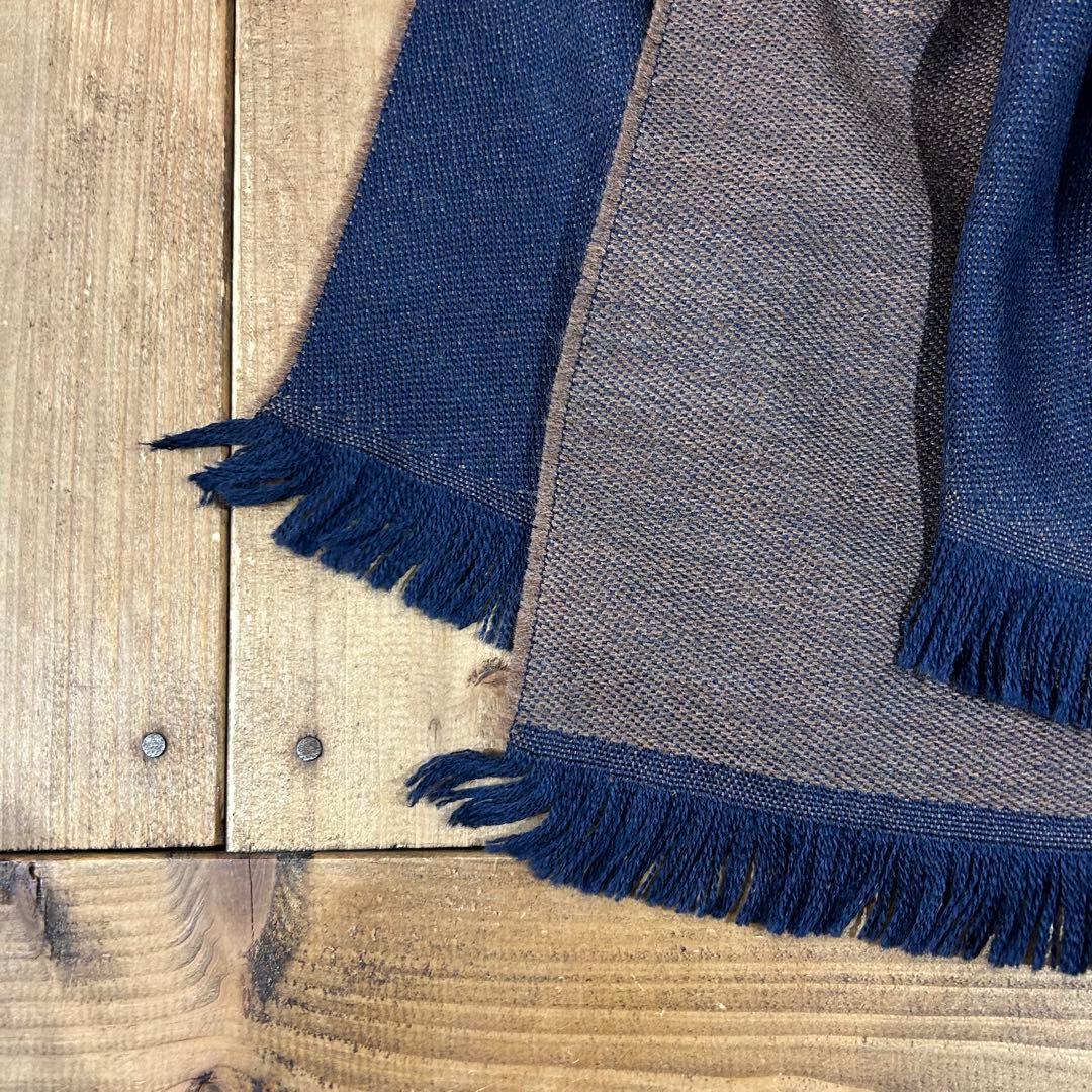 美品 stefanobigi 両面 ウール ストール ステファノビジ