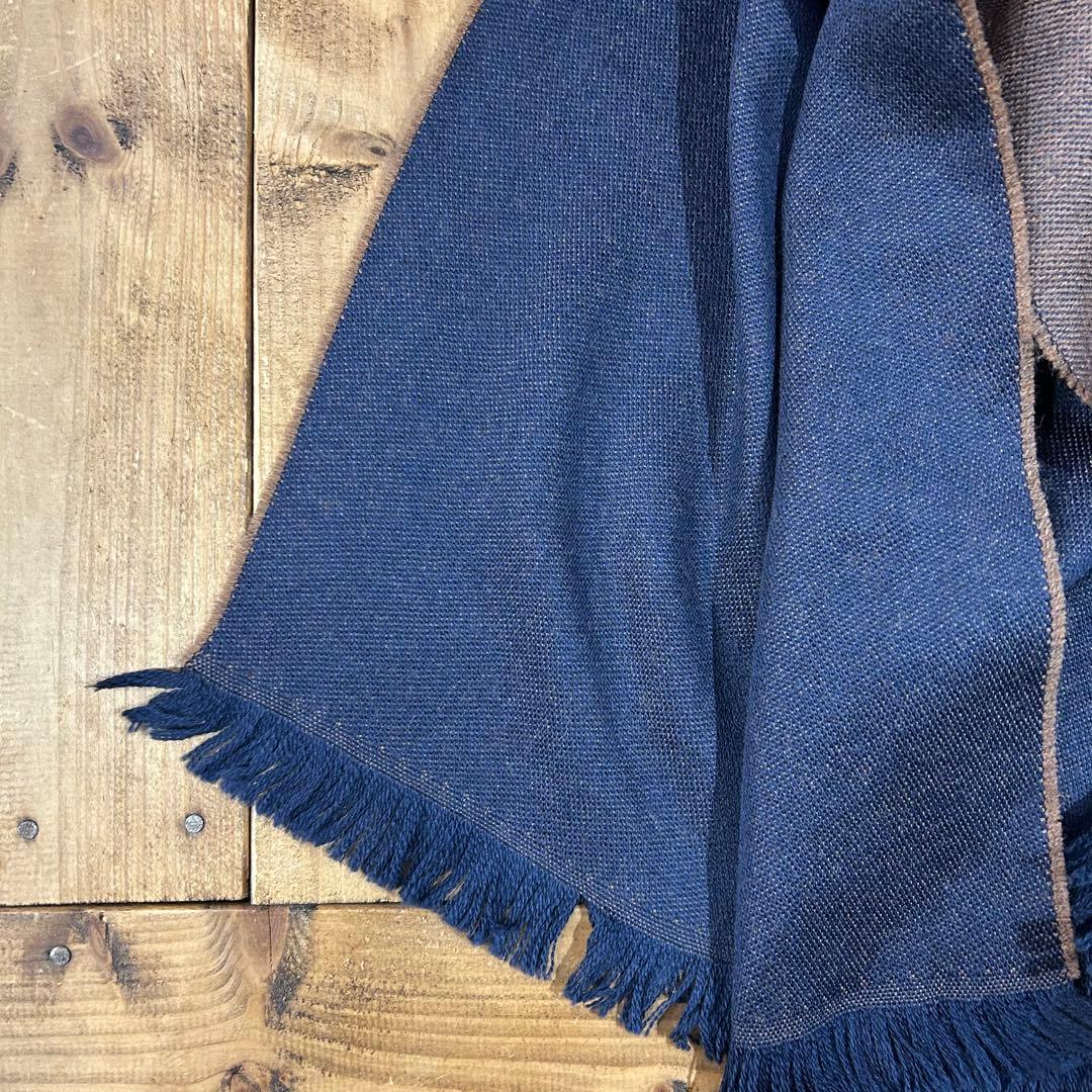美品 stefanobigi 両面 ウール ストール ステファノビジ