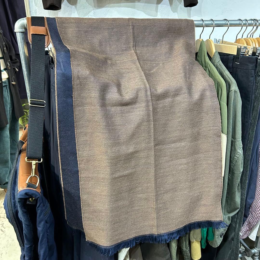 美品 stefanobigi 両面 ウール ストール ステファノビジ