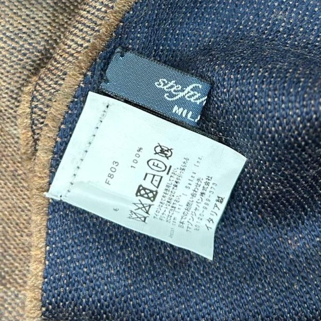 美品 stefanobigi 両面 ウール ストール ステファノビジ