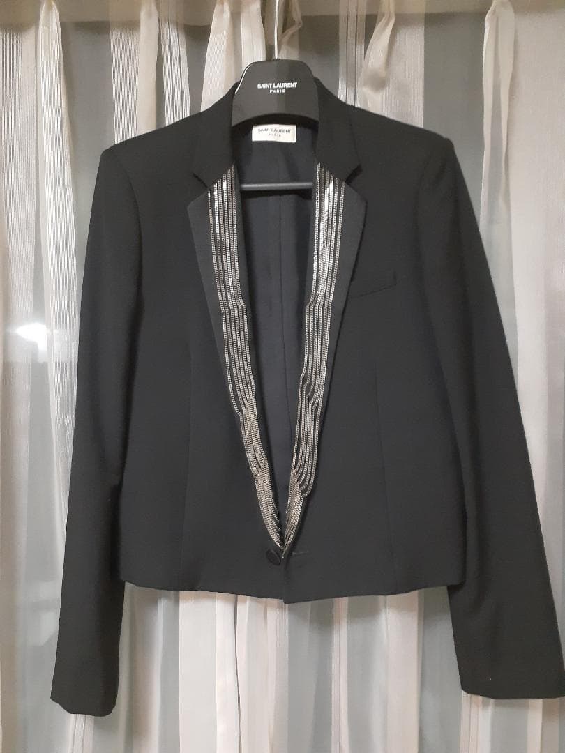 Saint Laurentサンローラン2014SS　チェーンスペンサージャケット