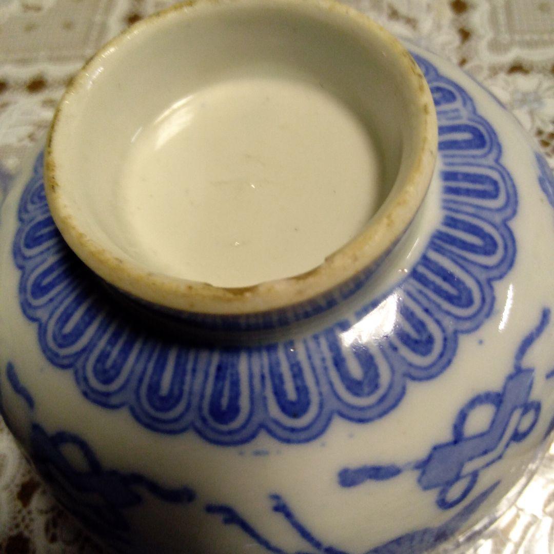 古伊万里　蓋付き椀　5客