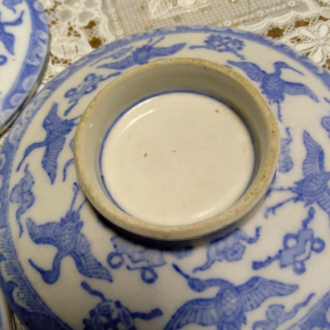 古伊万里　蓋付き椀　5客