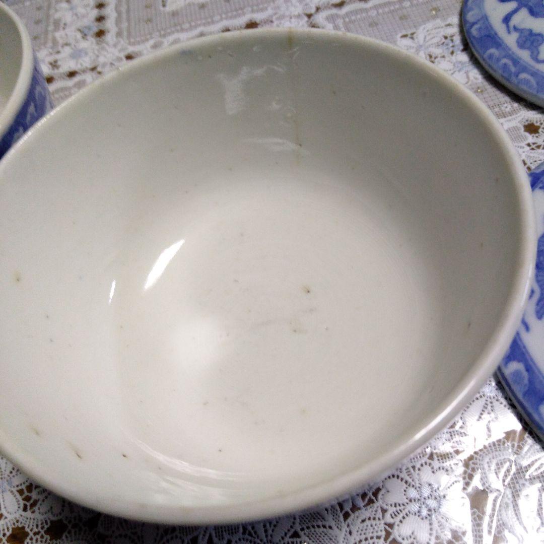 古伊万里　蓋付き椀　5客