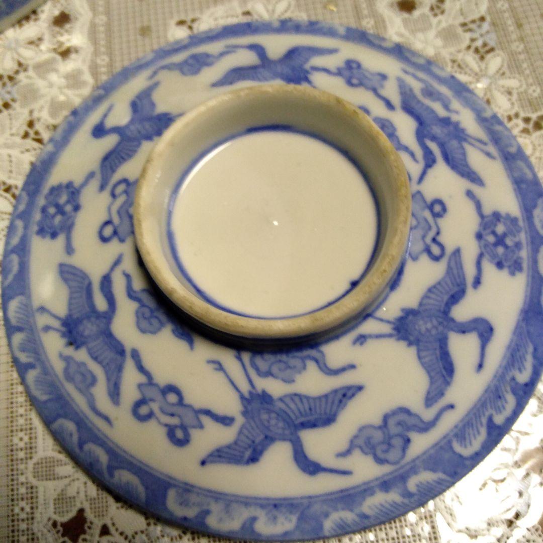 古伊万里　蓋付き椀　5客