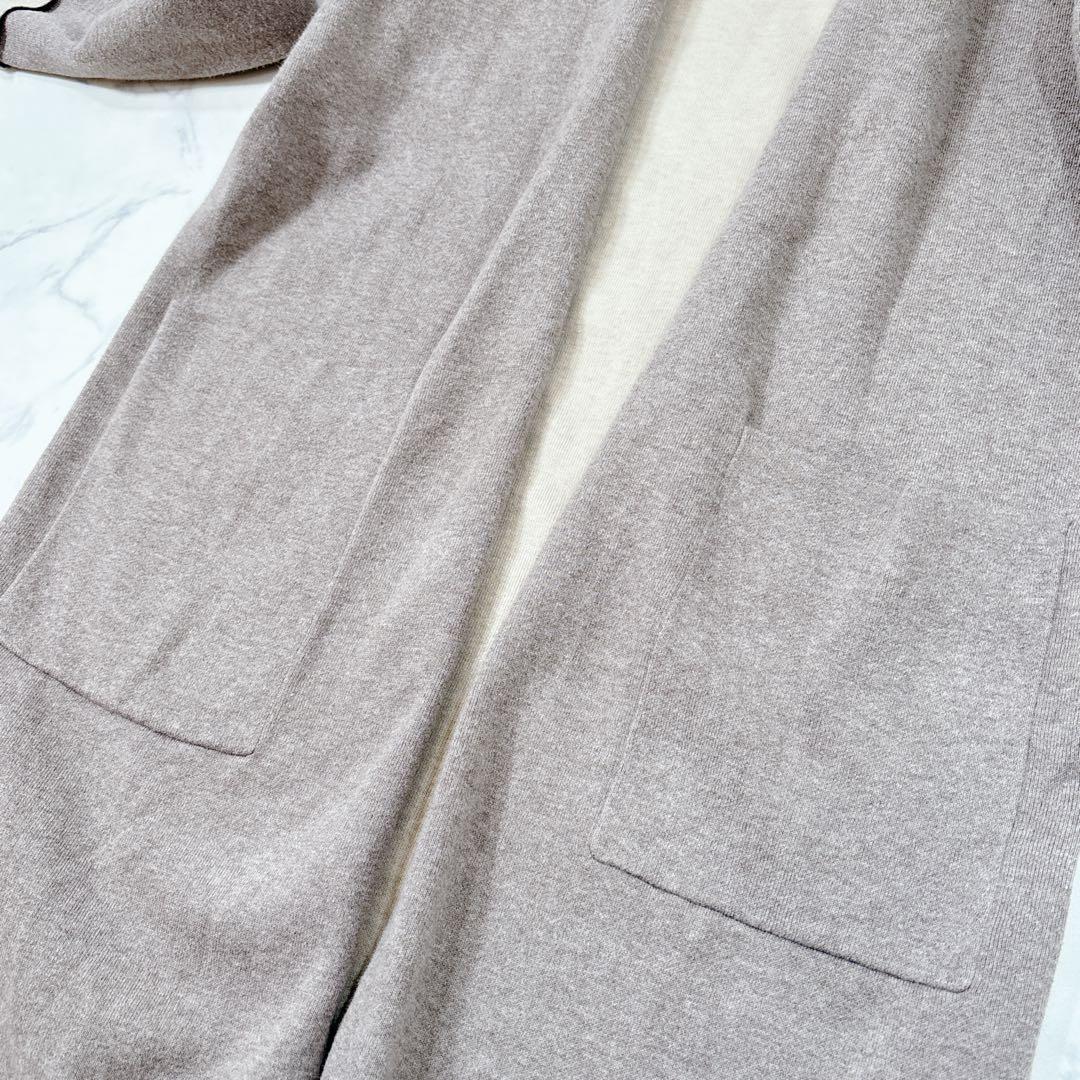 タグ付新品 定価3.9万✨Theory ダブルフェイス ロングカーディガン 羽織